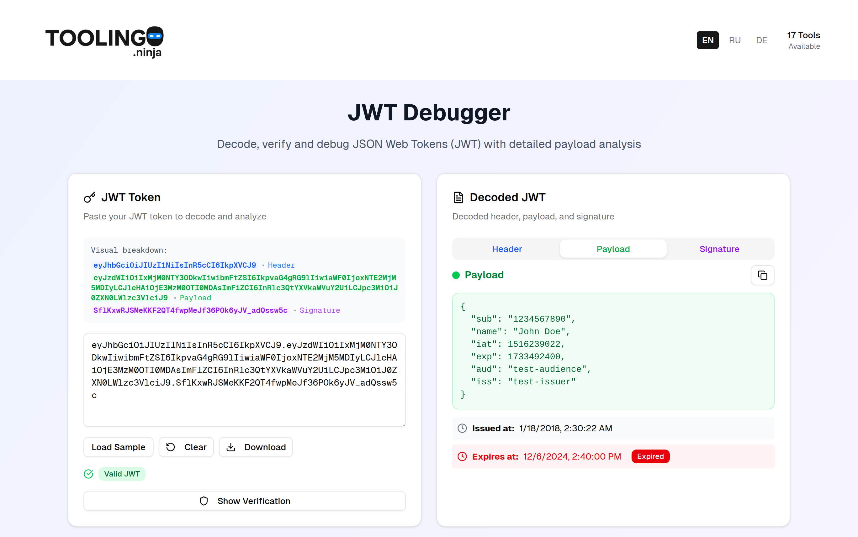JWT Debugger